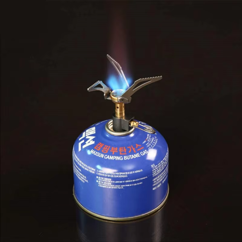Portable Mini Gas Burner Mini Camping Gas Stove Outdoor Portable Folding Pocket